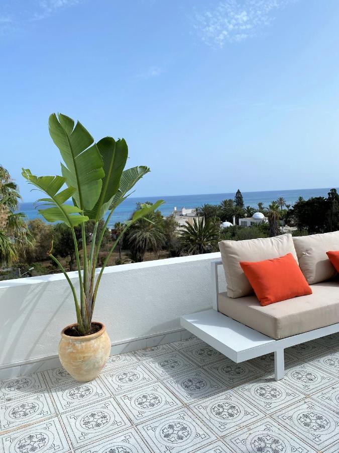 Roof Top Pied Dans L'Eau Panoramic View, 80 Meters From Seaside Apartment ฮัมมาเม็ต ภายนอก รูปภาพ